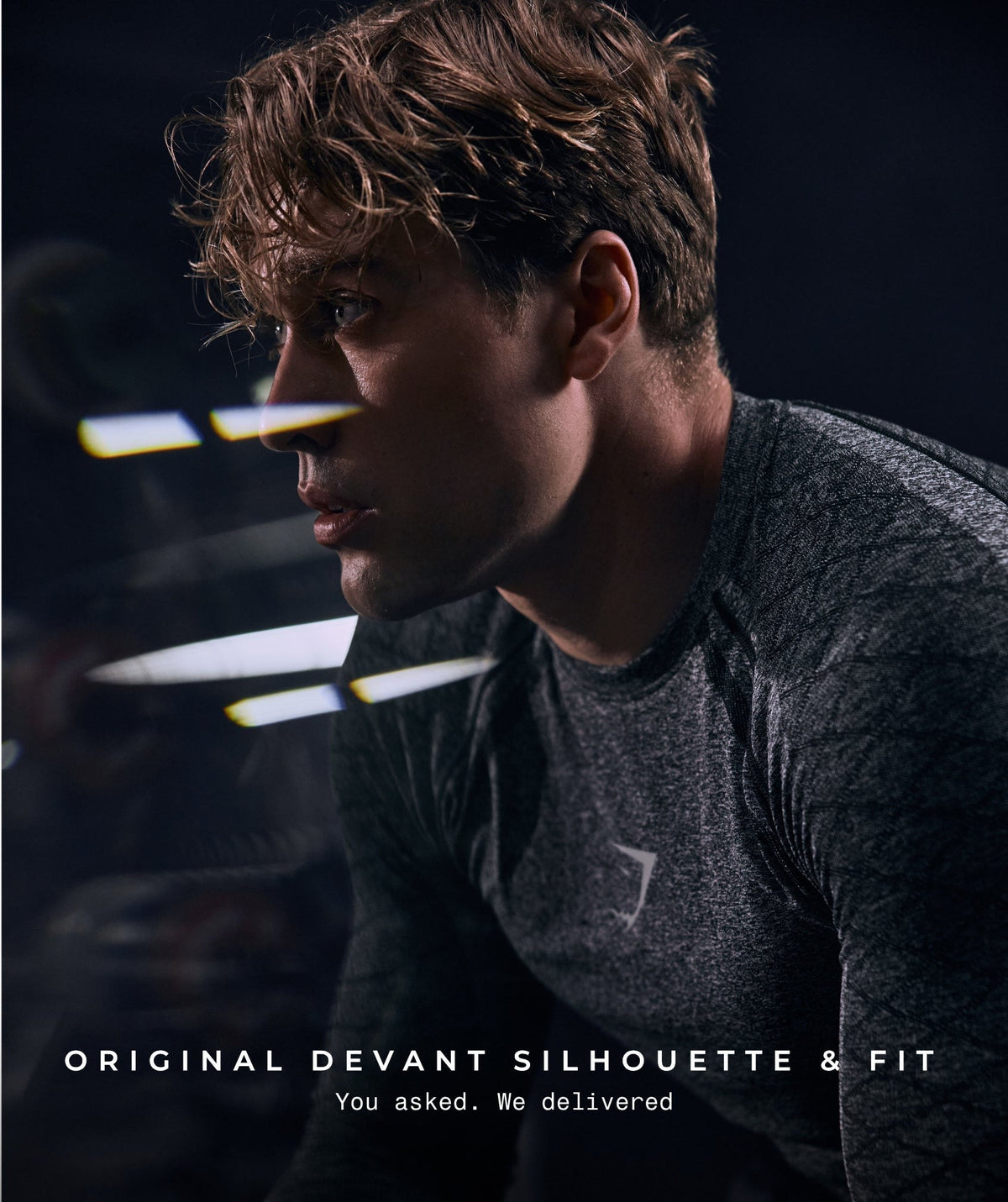 Gymshark Devant Seamless Long Sleeve Tee - Black