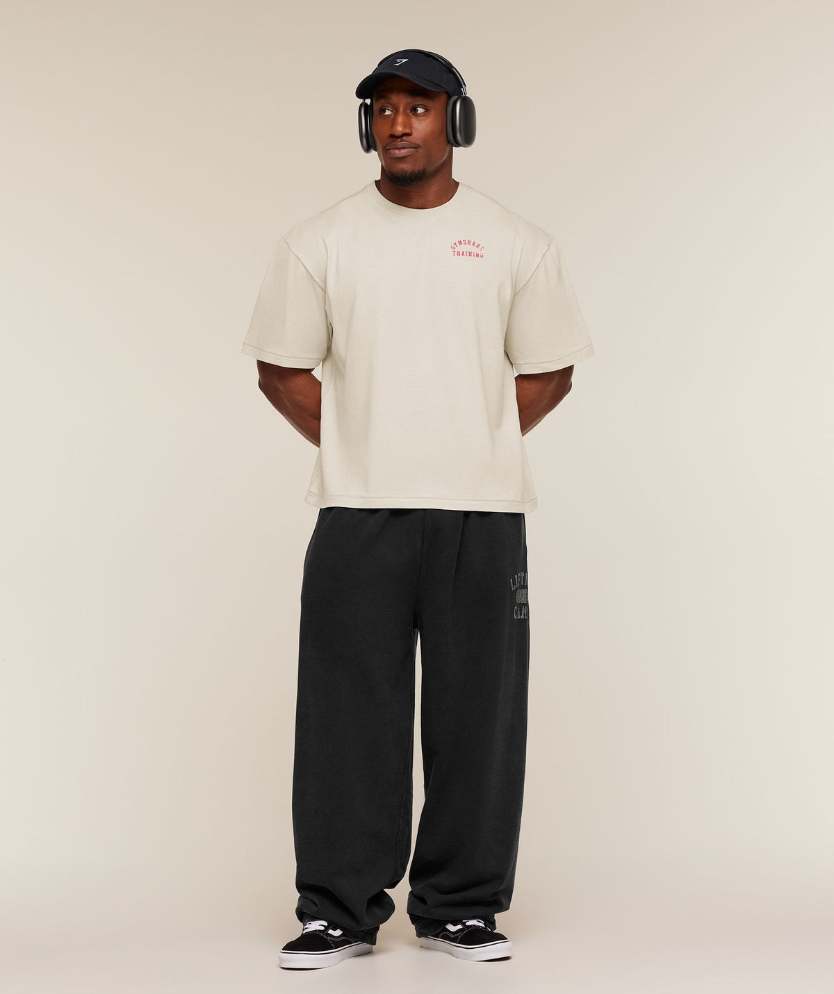 Gymshark Retro Collegiate Tee - Tinted White
