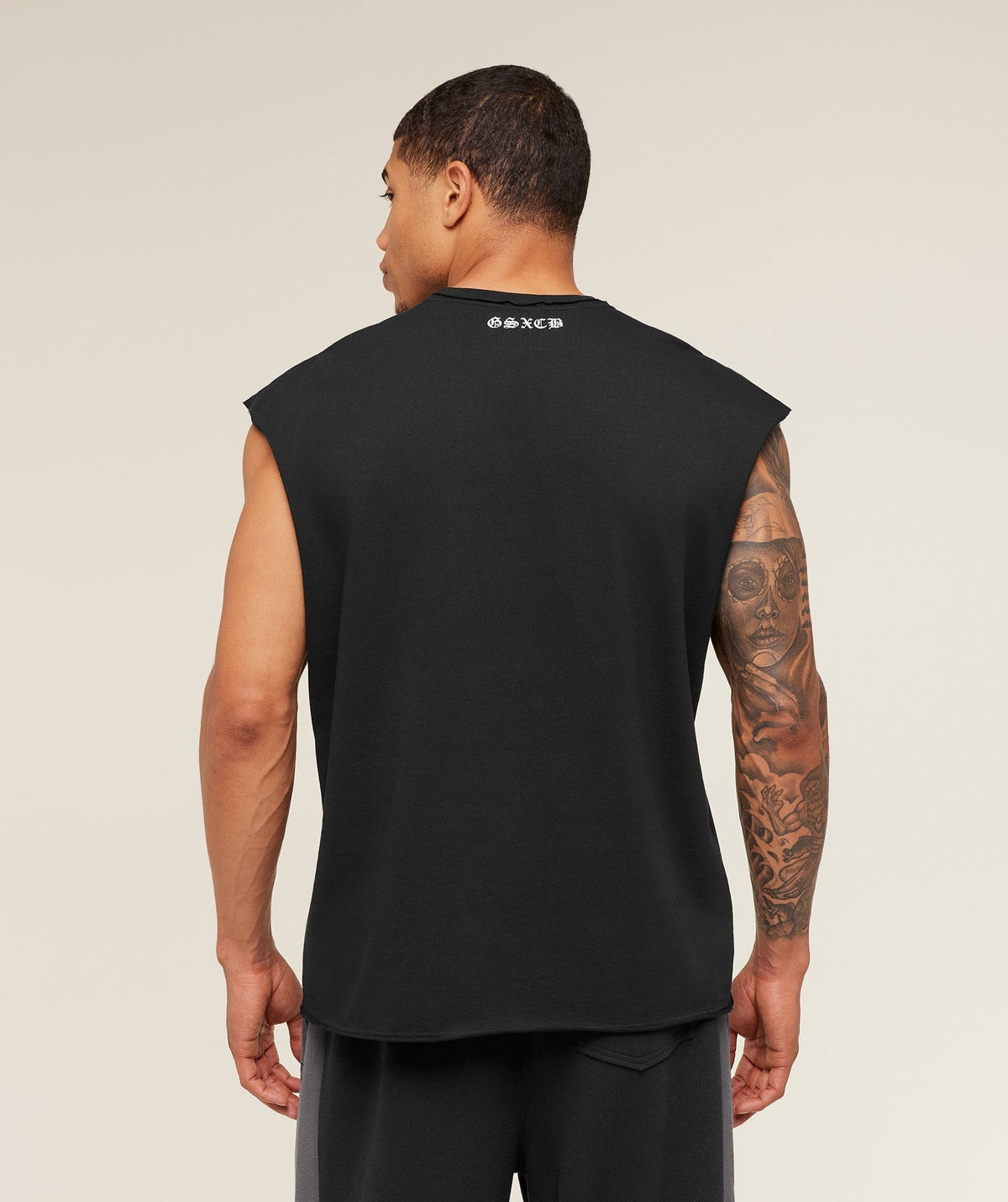 Gymshark GS x Carlos Cut off Tee - Black
