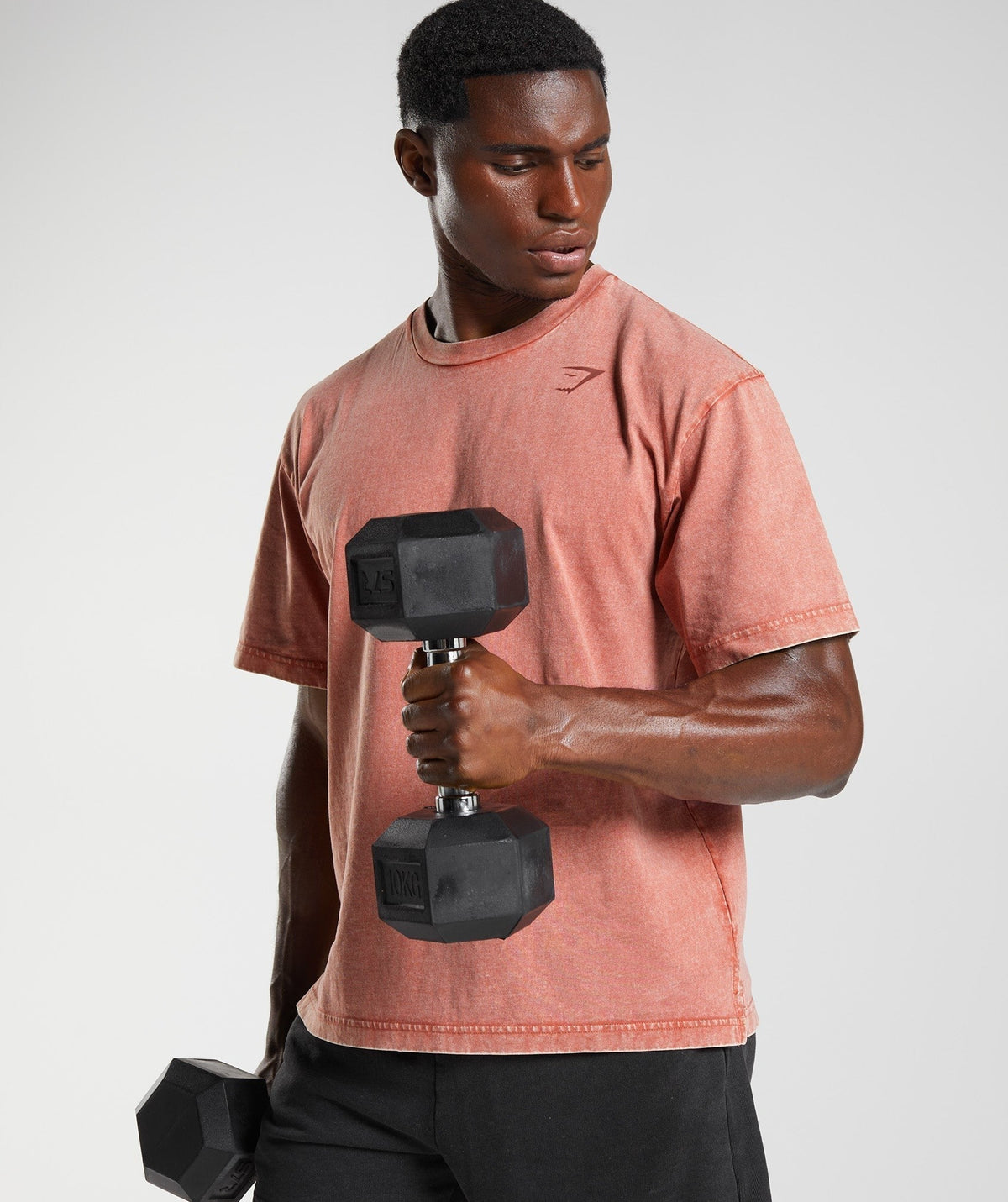 Gymshark Power Washed Tee - Brown