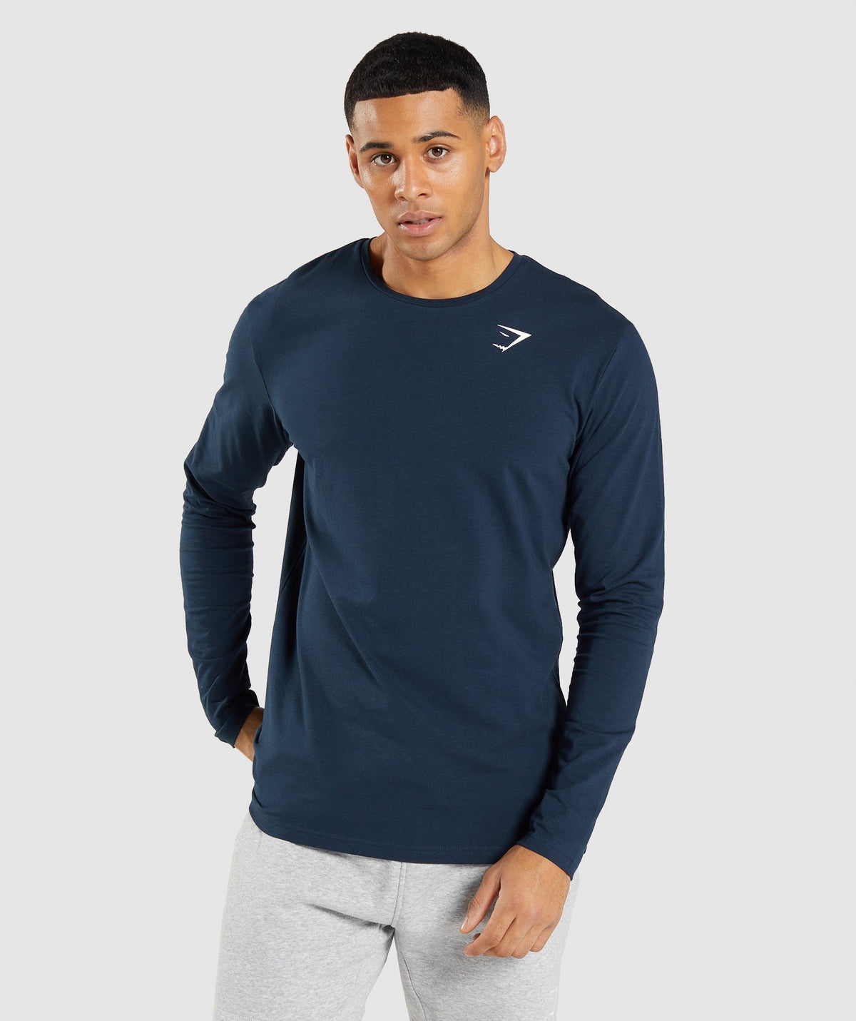 Gymshark Essential Long Sleeve Tee - Navy