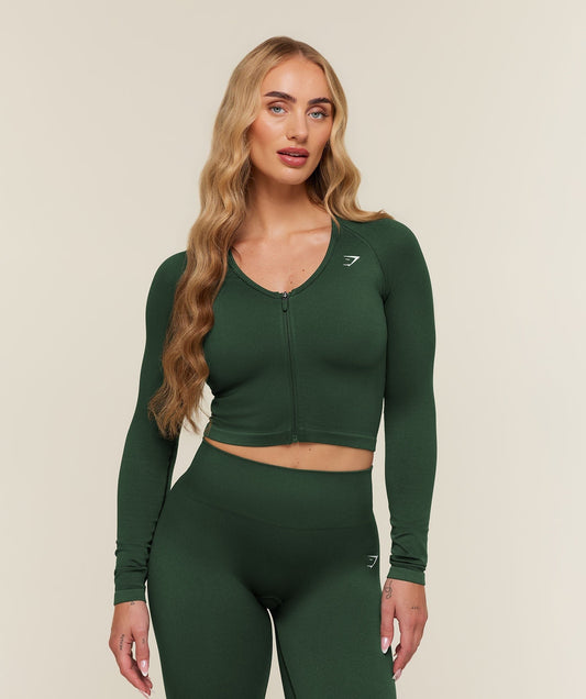 Gymshark Adapt Solid Jacket - Earth Green