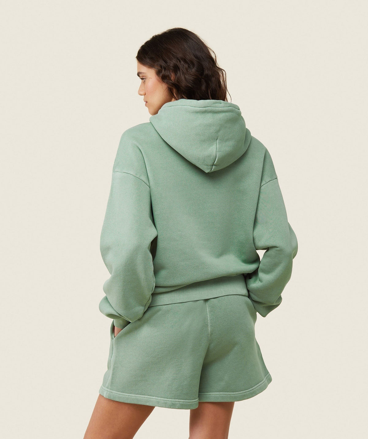 Gymshark Comfort Oversized Hoodie - Dollar Green/Pigment Garment Dye + Wash