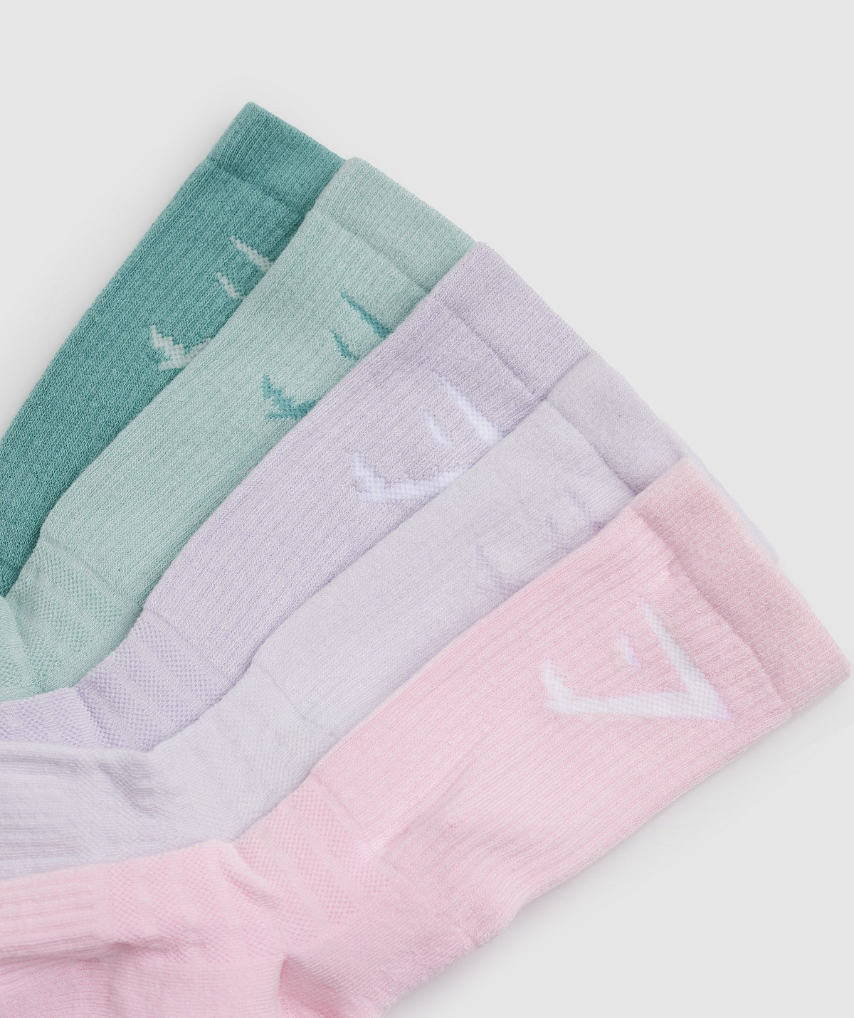 Gymshark Crew Socks 5pk - Teal