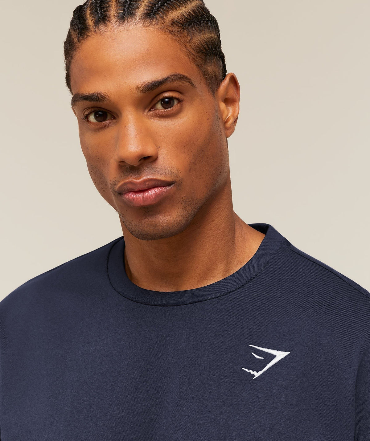 Gymshark Crest Oversized Tee - Heavy Blue