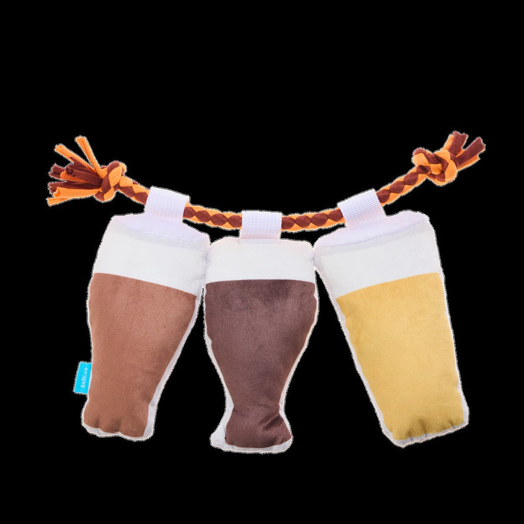 Tug-of-Beers Plush Tug Dog Toy