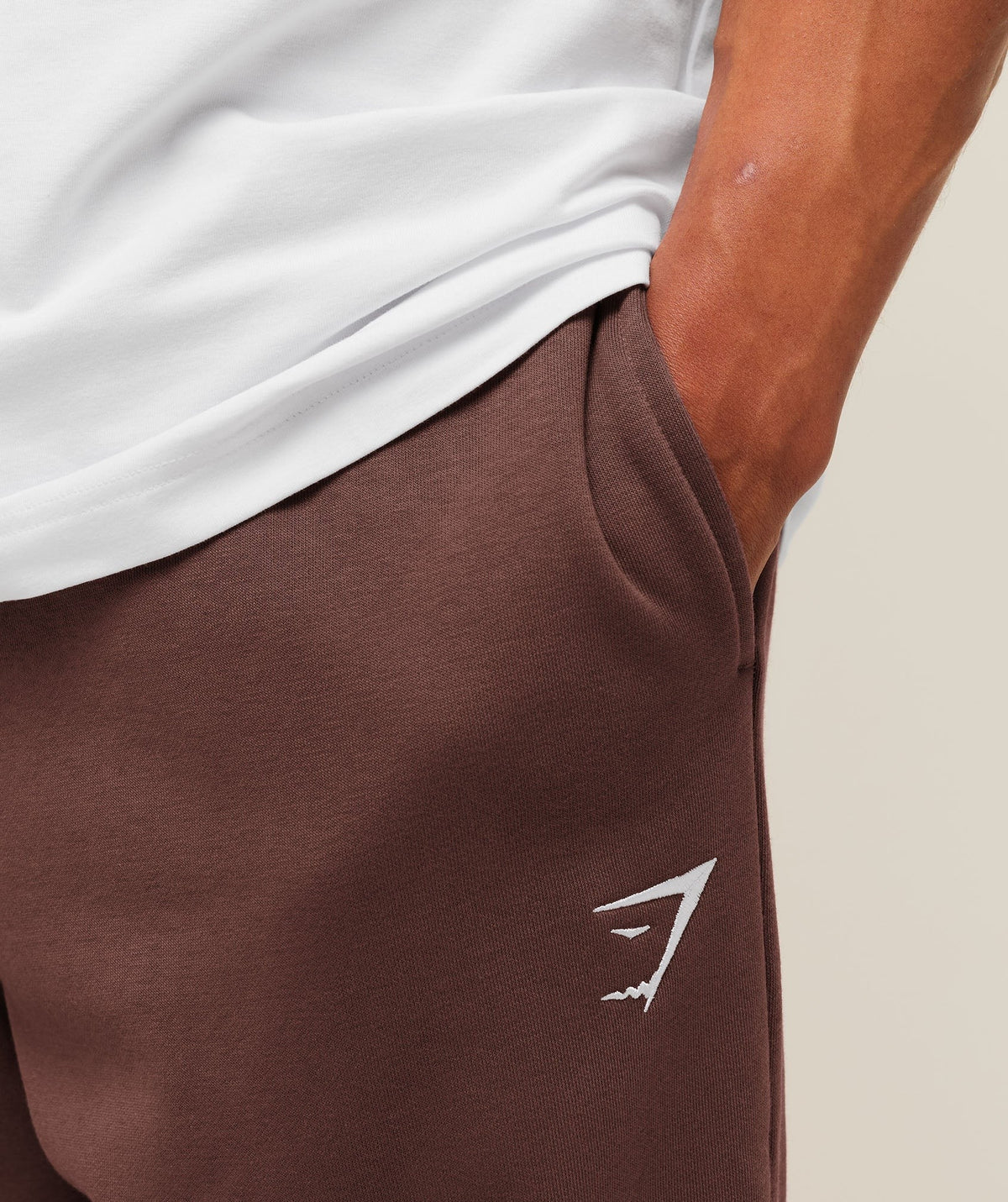 Gymshark Crest Straight Leg Joggers - Espresso Brown