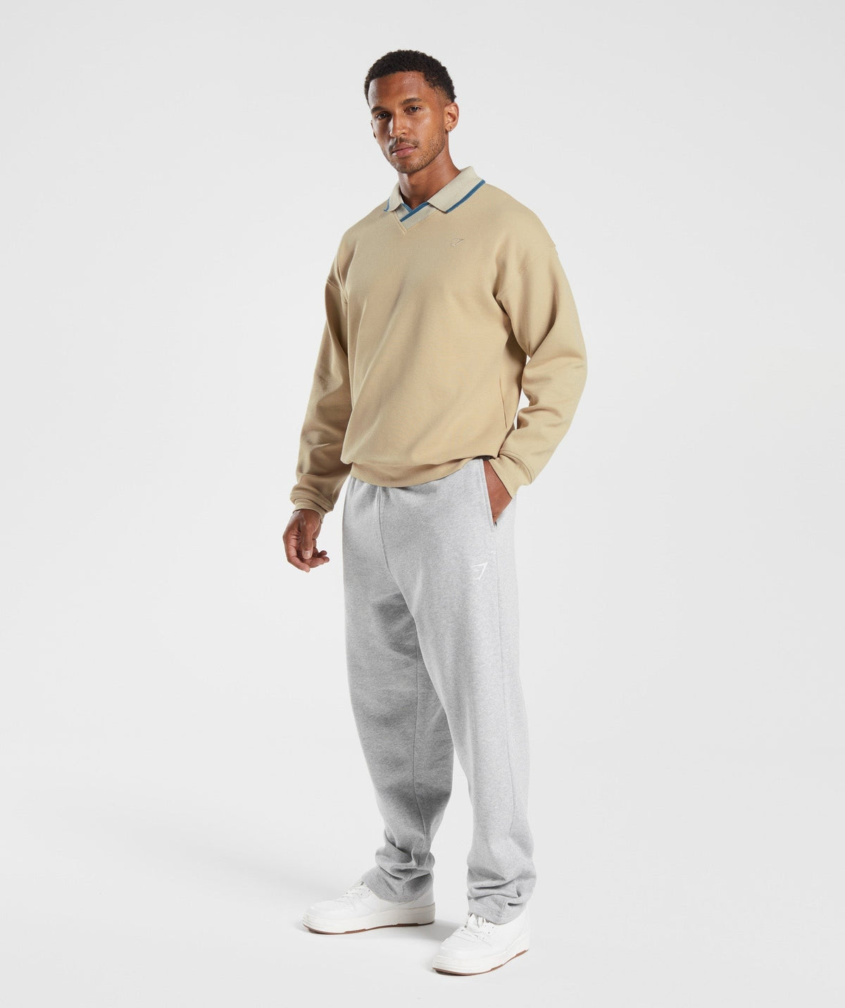 Gymshark Rest Day Street Polo - Brown