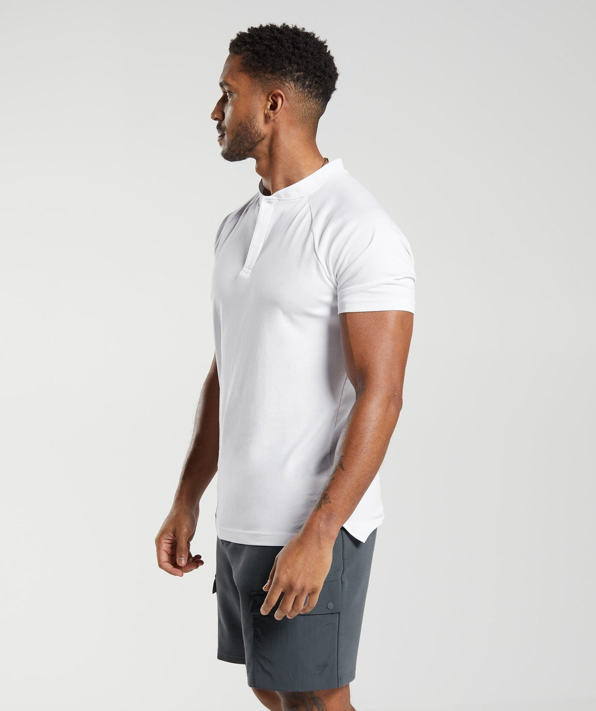 Gymshark Rest Day Commute Polo Shirt - White