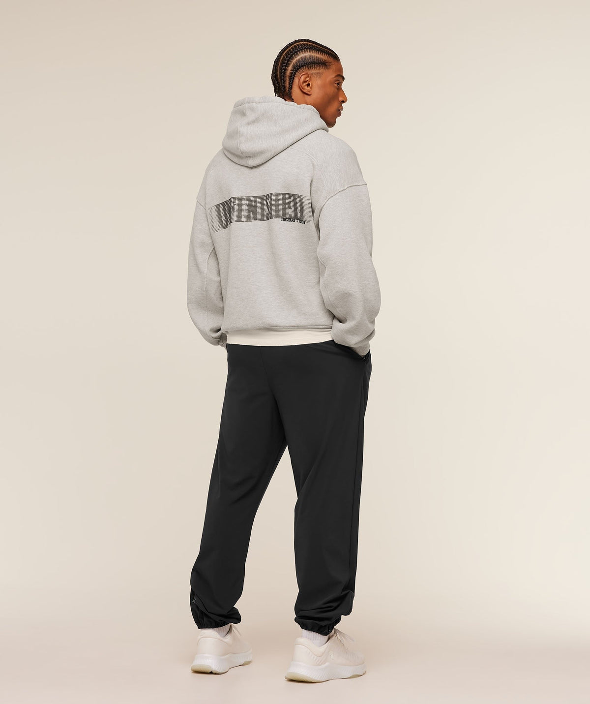 Gymshark x CBUM Washed Hoodie - Bros Stone Grey Marl
