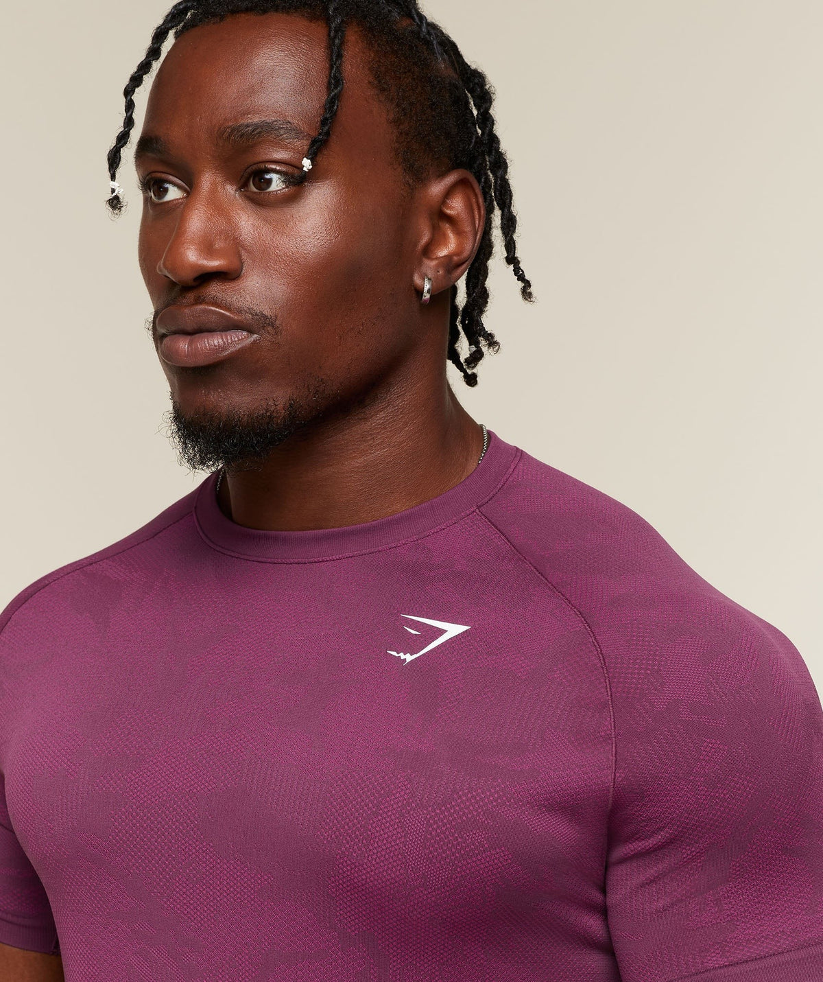 Gymshark Geo Seamless Tee - Strength Pink/Performance Pink