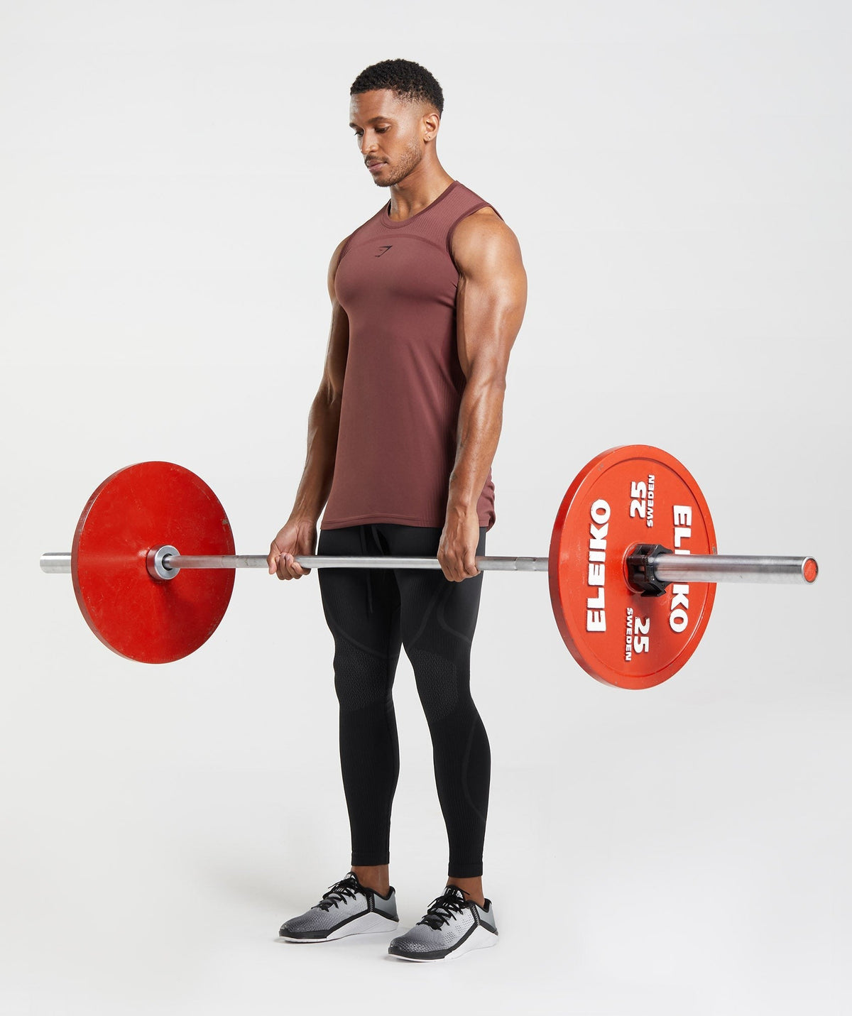 Gymshark 315 Seamless Tank - Cherry Brown