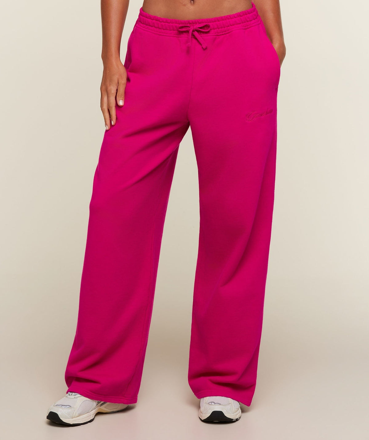 Gymshark Appliqué Pants - Performance Pink/Wash