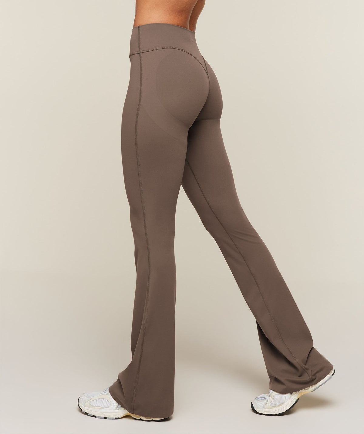 Gymshark Shape Bonded Flared Tall Leggings - Soft Brown