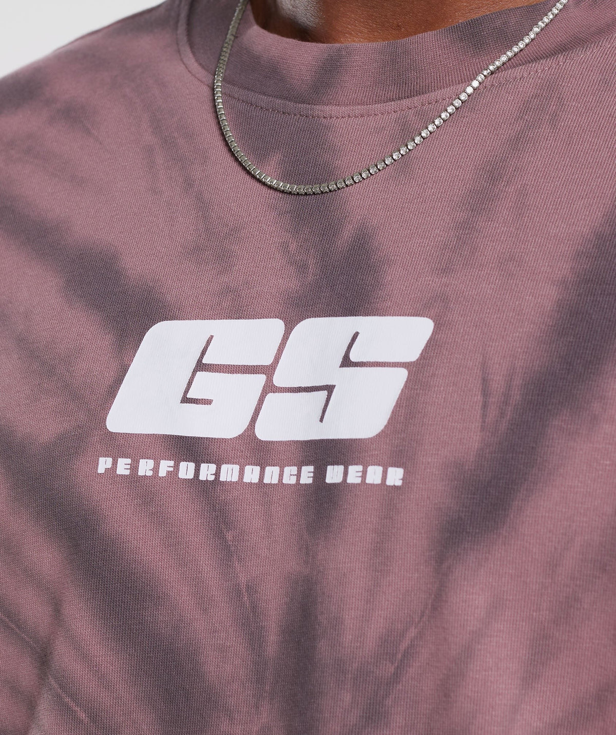 Gymshark Rest Day Long Sleeve Tee - Dusty Maroon/Silhouette Grey/Spiral Optic Wash