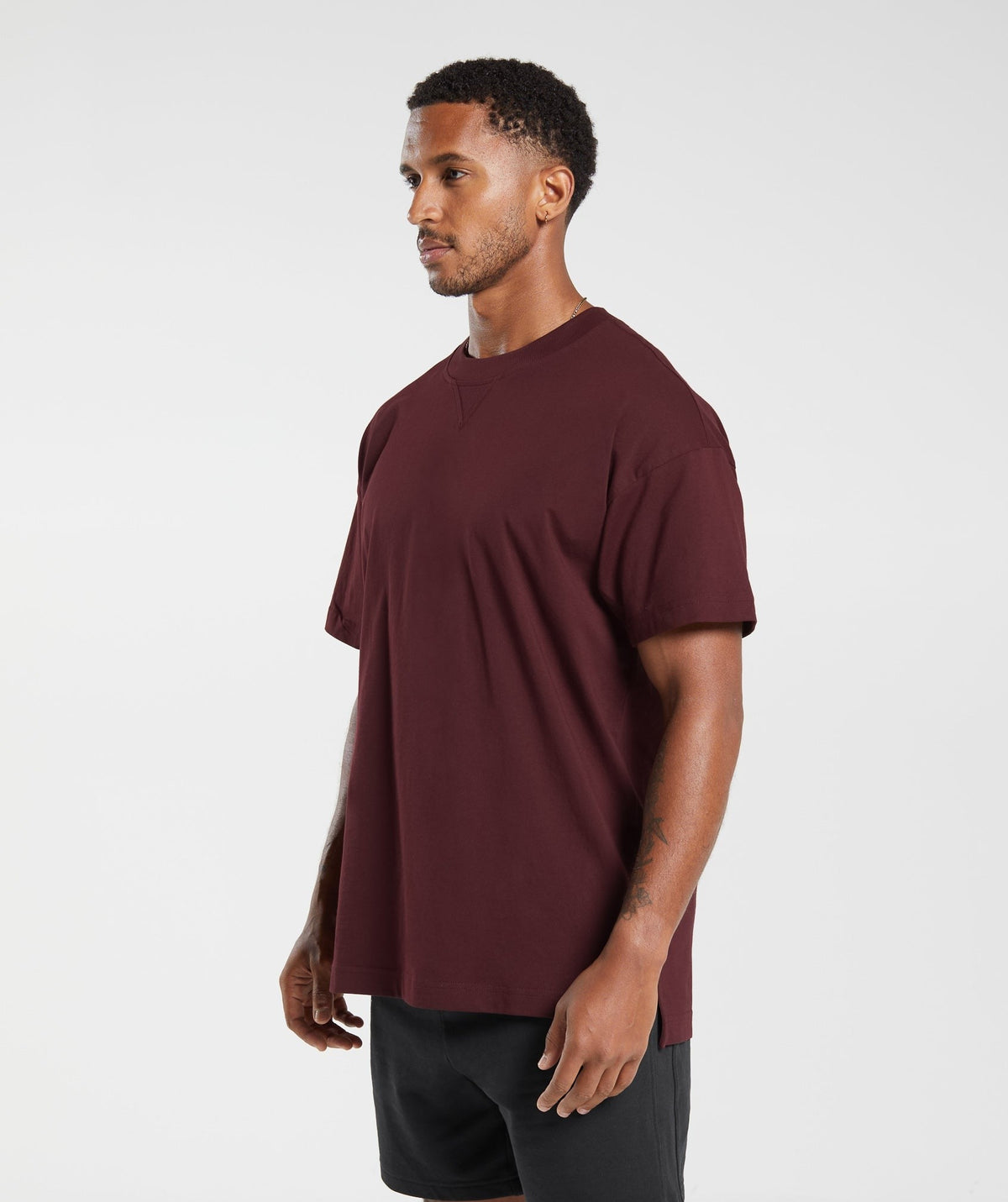 Gymshark Rest Day Essentials Tee - Rich Maroon