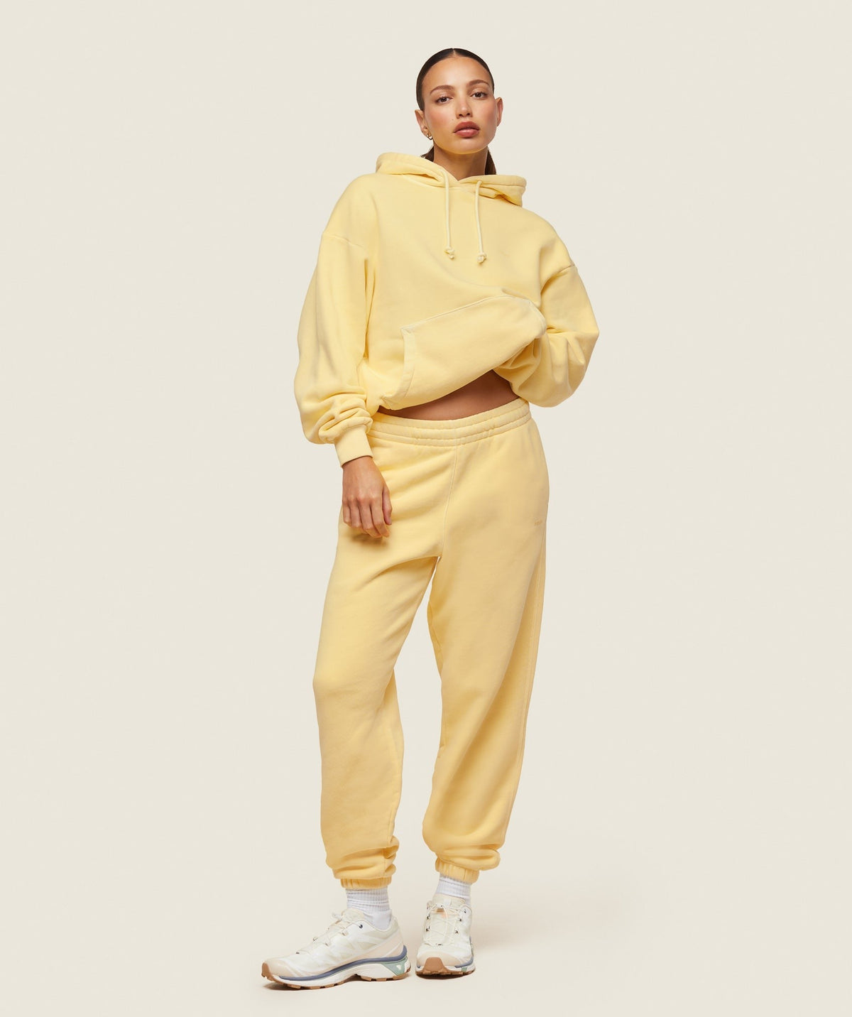 Gymshark Comfort Oversized Pant - Sunray Yellow/Pigment Garment Dye + Wash