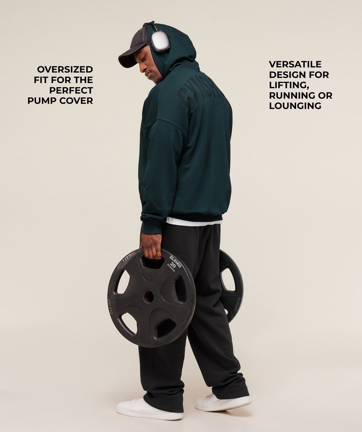Gymshark Power Zip Up Hoodie - Deep Petrol Blue