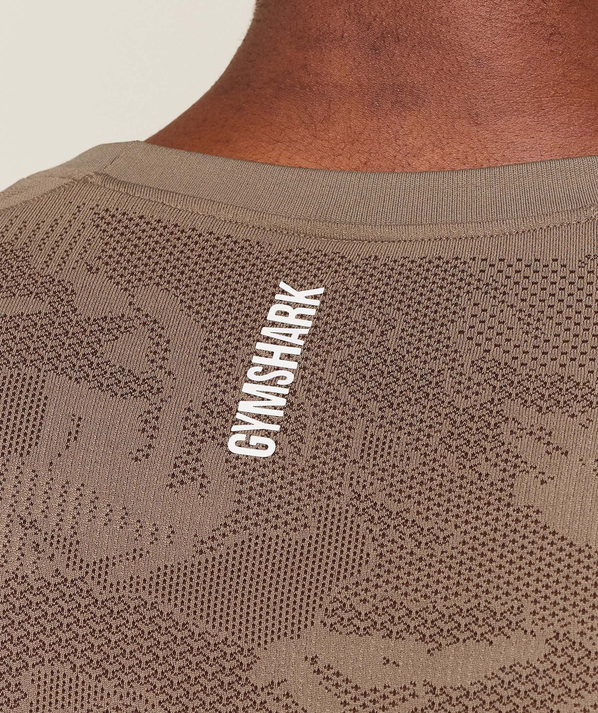 Gymshark Geo Seamless Tee - Lifestyle Brown/Archive Brown