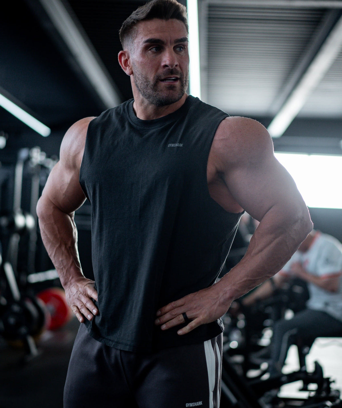 Gymshark x CBUM Washed Sleeveless Tee - Black