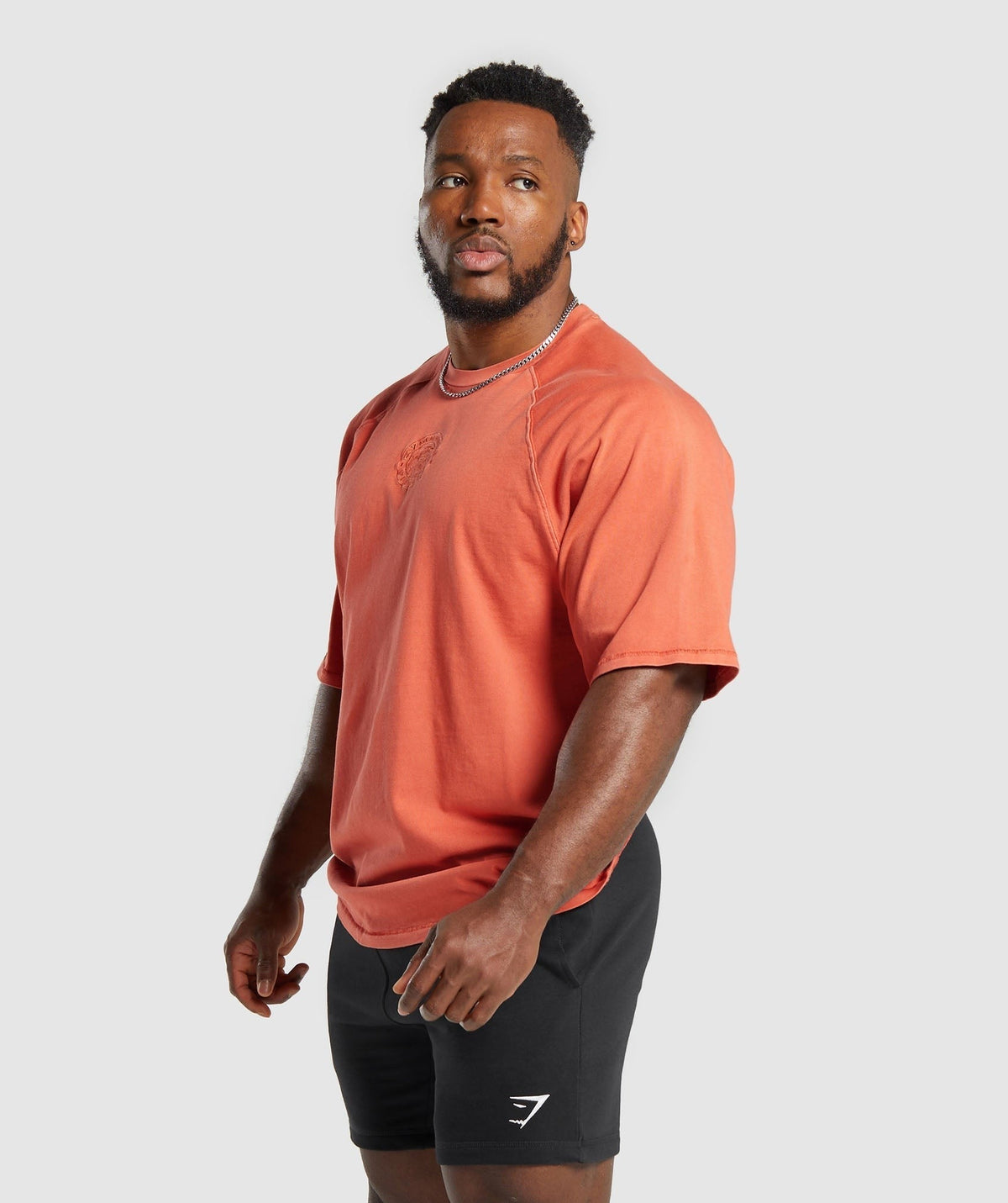 Gymshark Premium Legacy Tee - Muted Orange/Pigment Dye