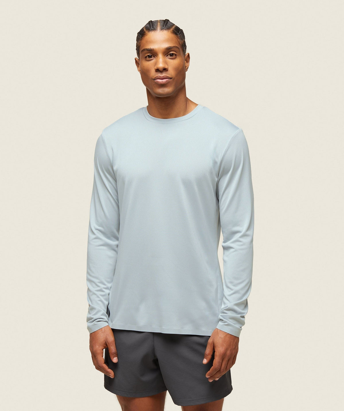 Gymshark Everywear Tech Long Sleeve Tee - Ice Grey