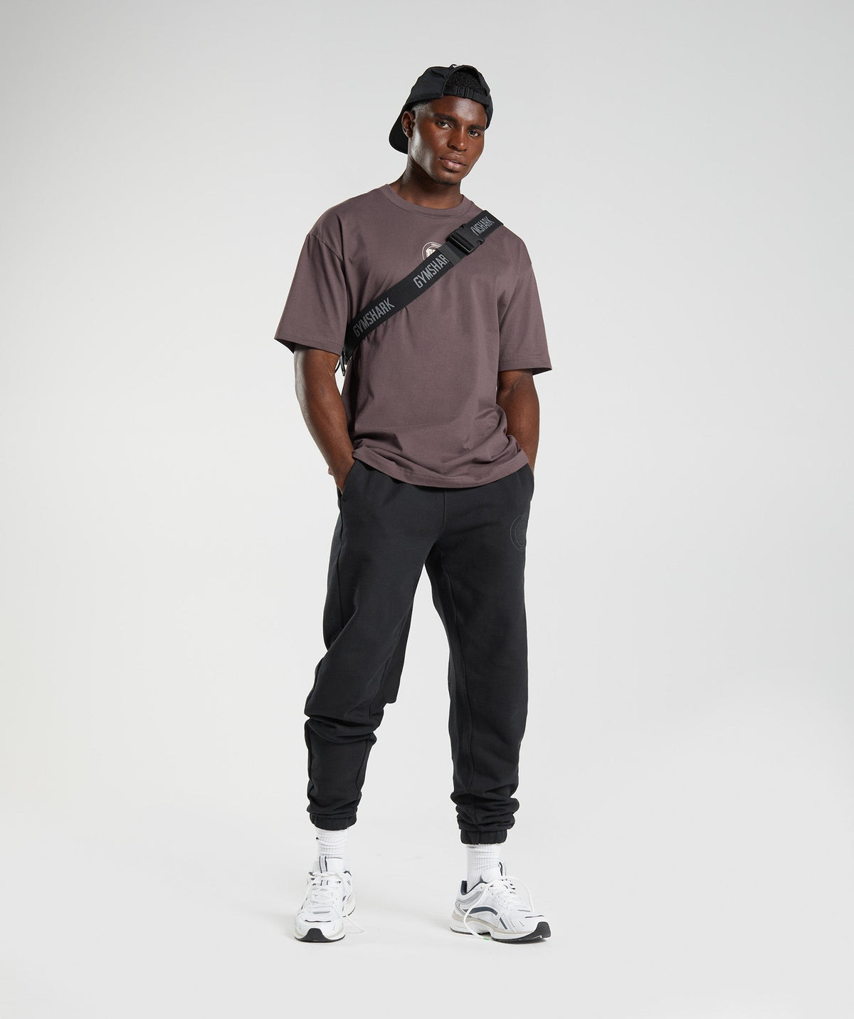 Gymshark GS10 Year Oversized Tee - Chocolate Brown