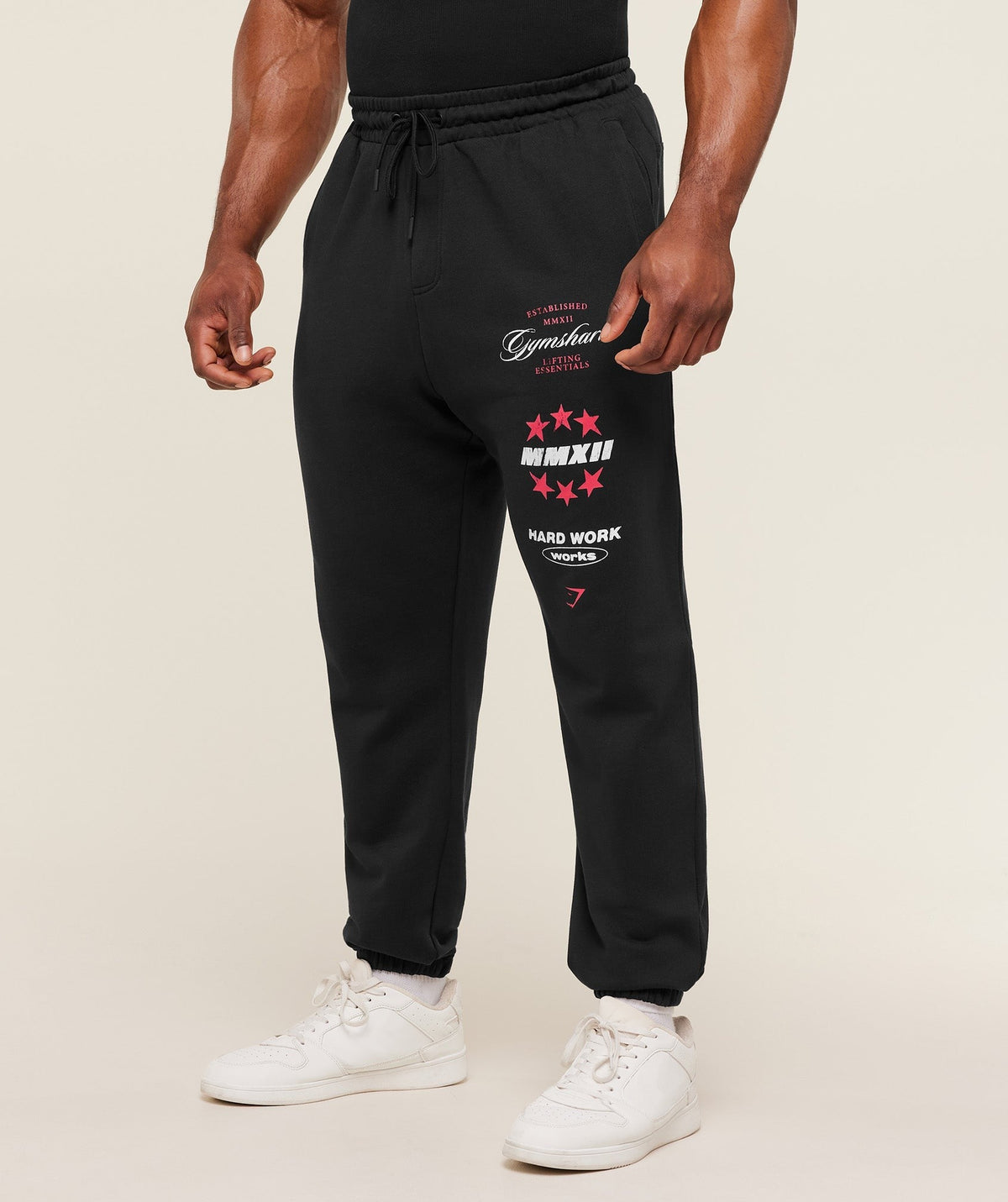 Gymshark Global Lifting Graphic Pants - Black