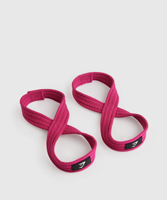 Gymshark Figure 8 Lifting Straps - Magenta Pink