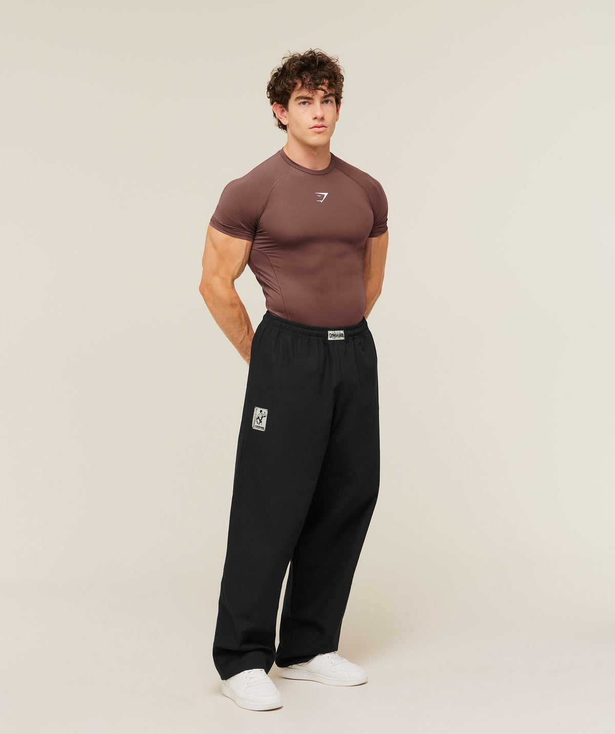 Gymshark Element Baselayer Tee - Espresso Brown