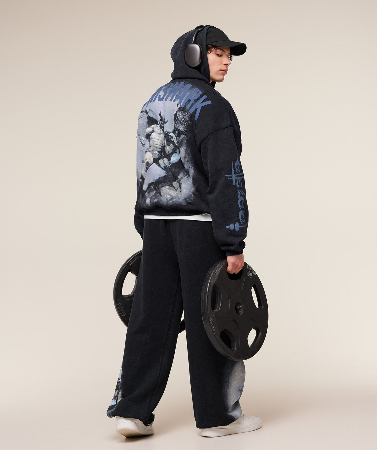 Gymshark Frazetta Graphic Hoodie - Black