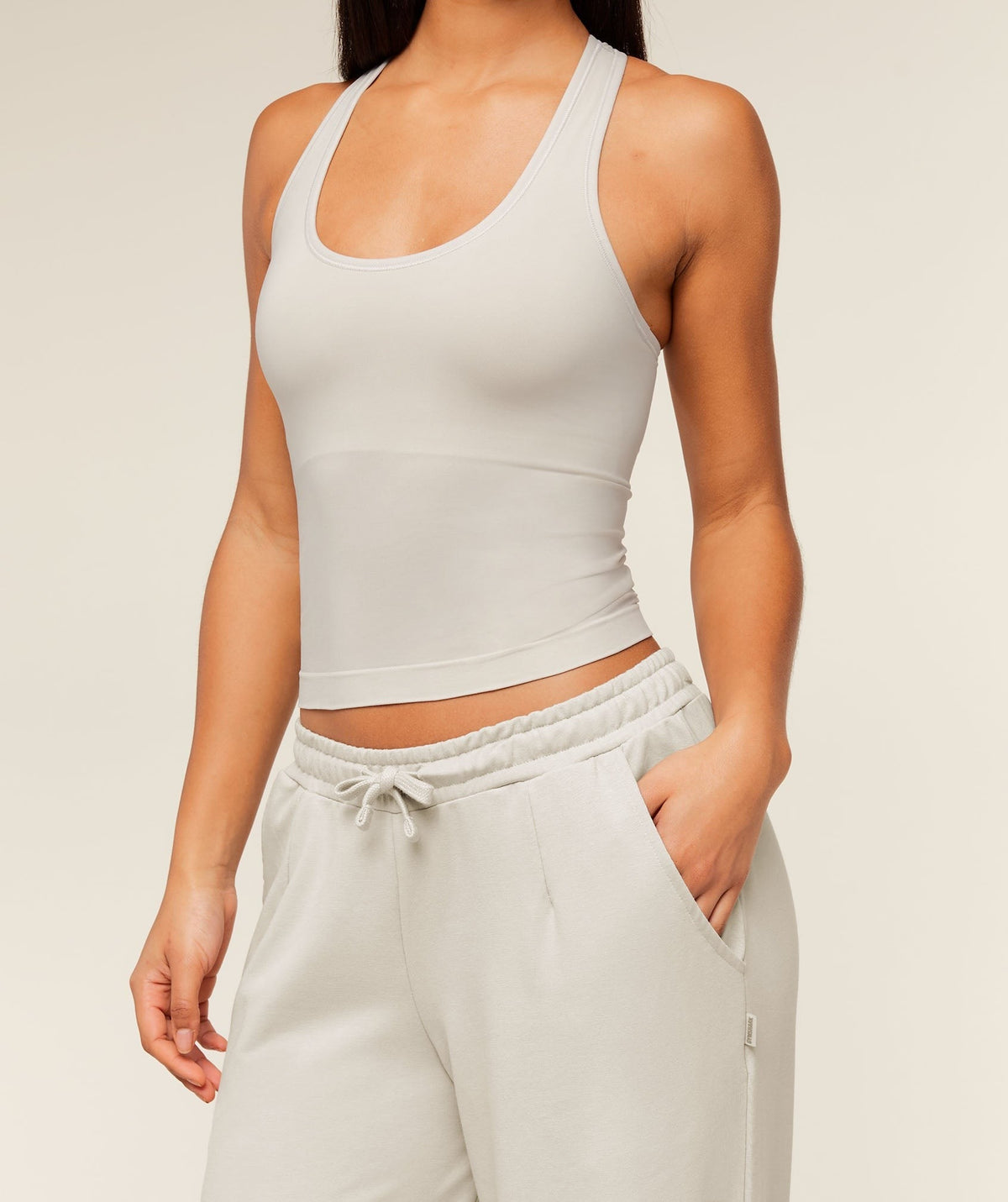 Gymshark Lightweight Wide Leg Pant Tall - Pebble Grey