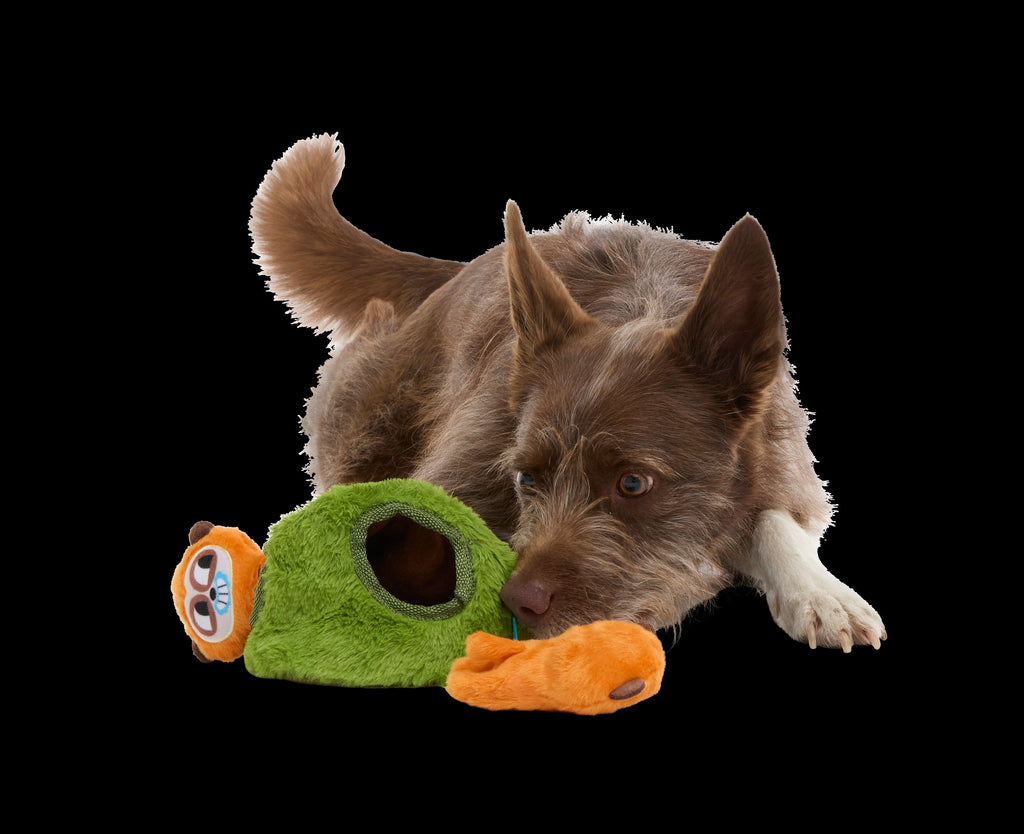 Mchanga & Mwanga Meerkat Plush Enrichment + Multi-Part Dog Toy