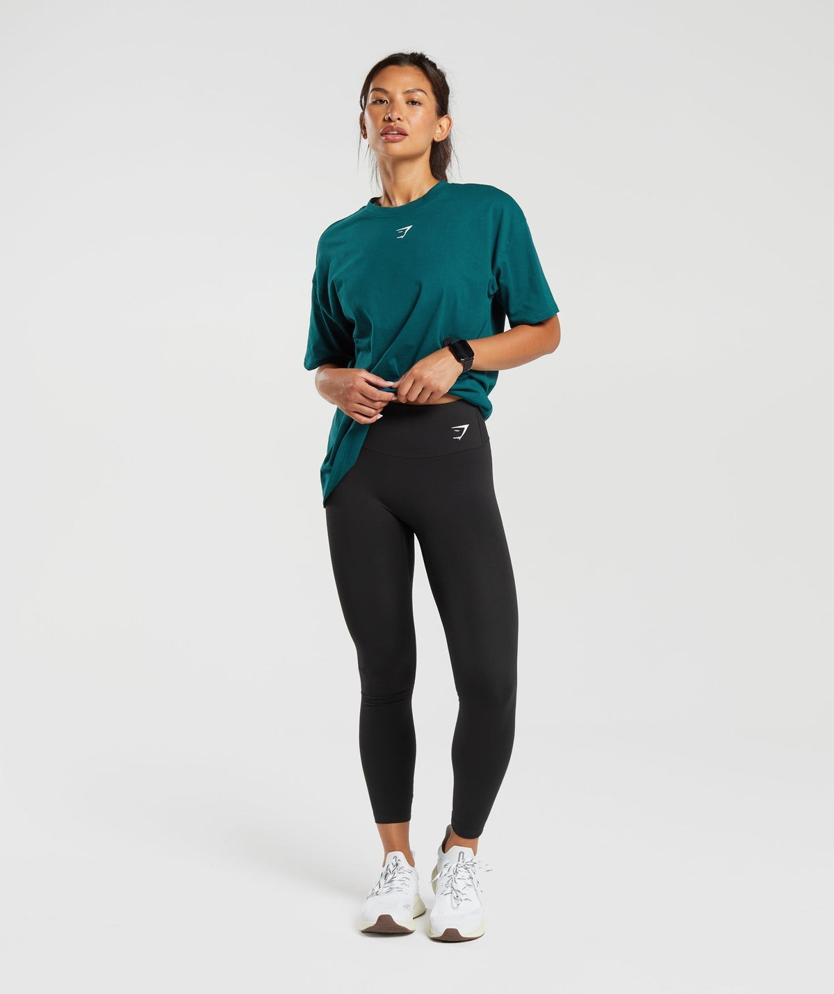 Gymshark Fraction Oversized Tee - Deep Teal