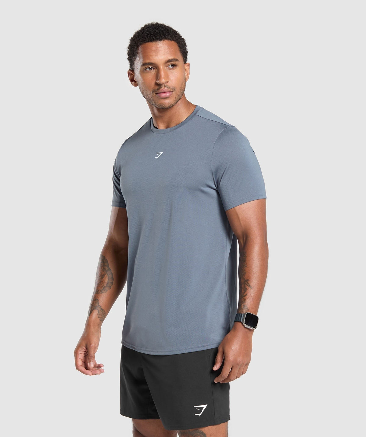 Gymshark Fitness Graphic Tee - Iron Blue