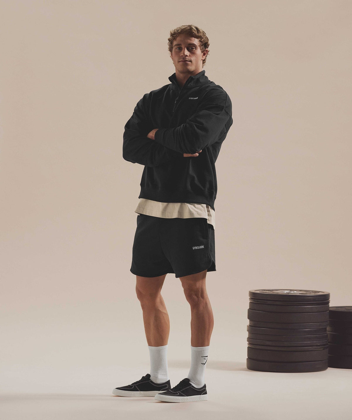 Gymshark Rest Day Sweats 4'' Lounge Shorts - Black