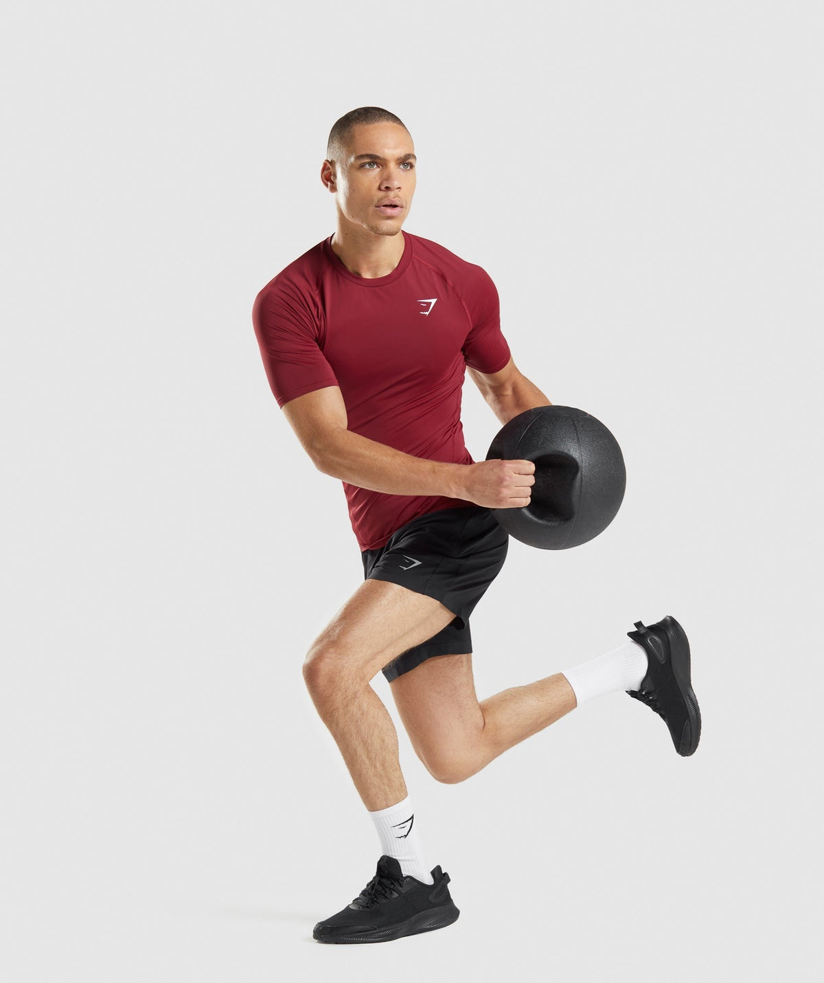 Gymshark Element Baselayer Tee - Burgundy