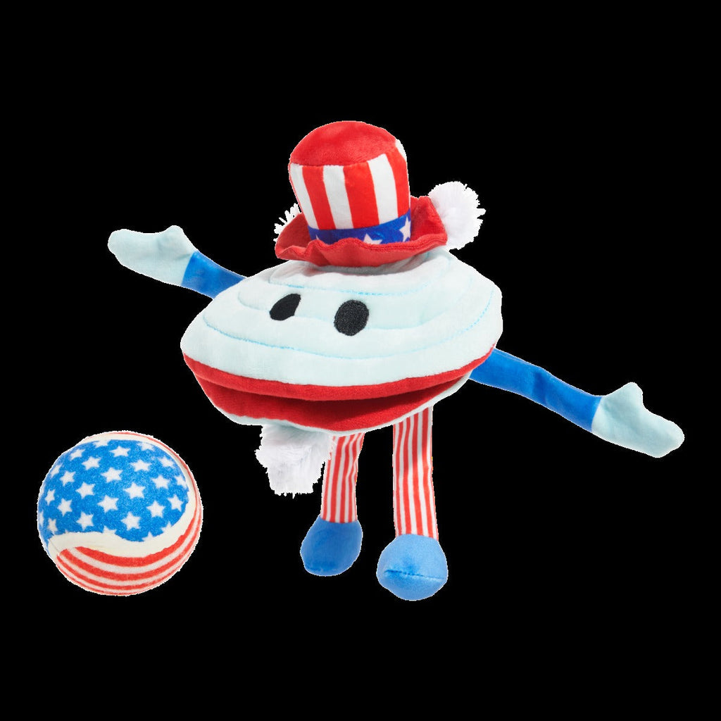 Uncle Clam Plush Multi-Part + Fetch Dog Toy
