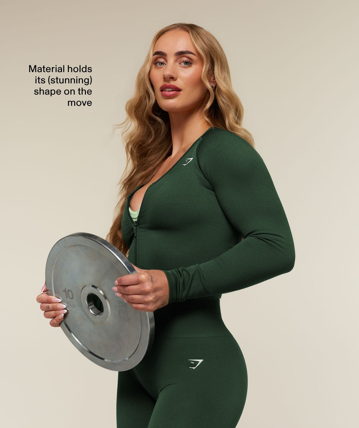 Gymshark Adapt Solid Jacket - Earth Green