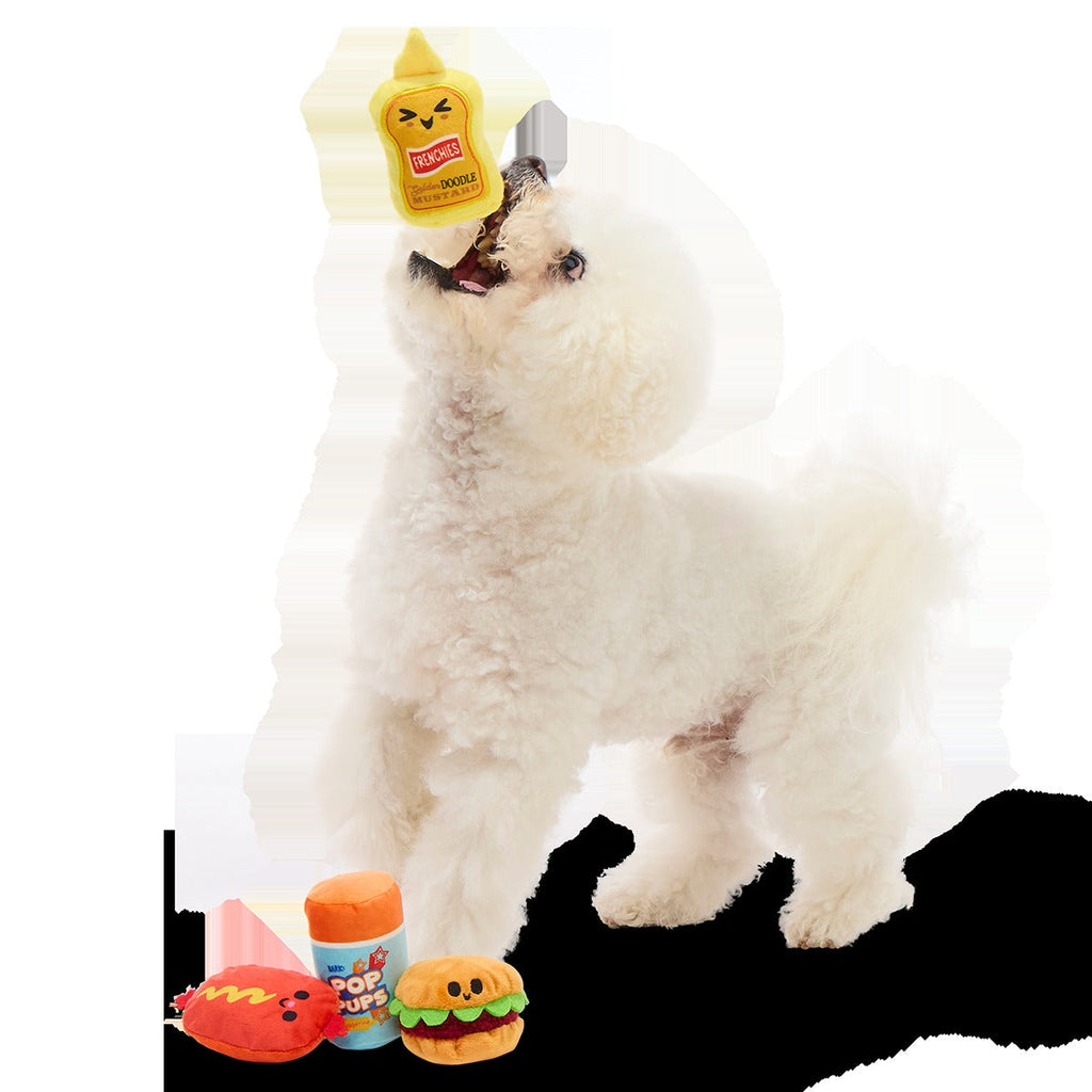 The Bark-B-Q Bunch Plush Multi-Part Dog Toy