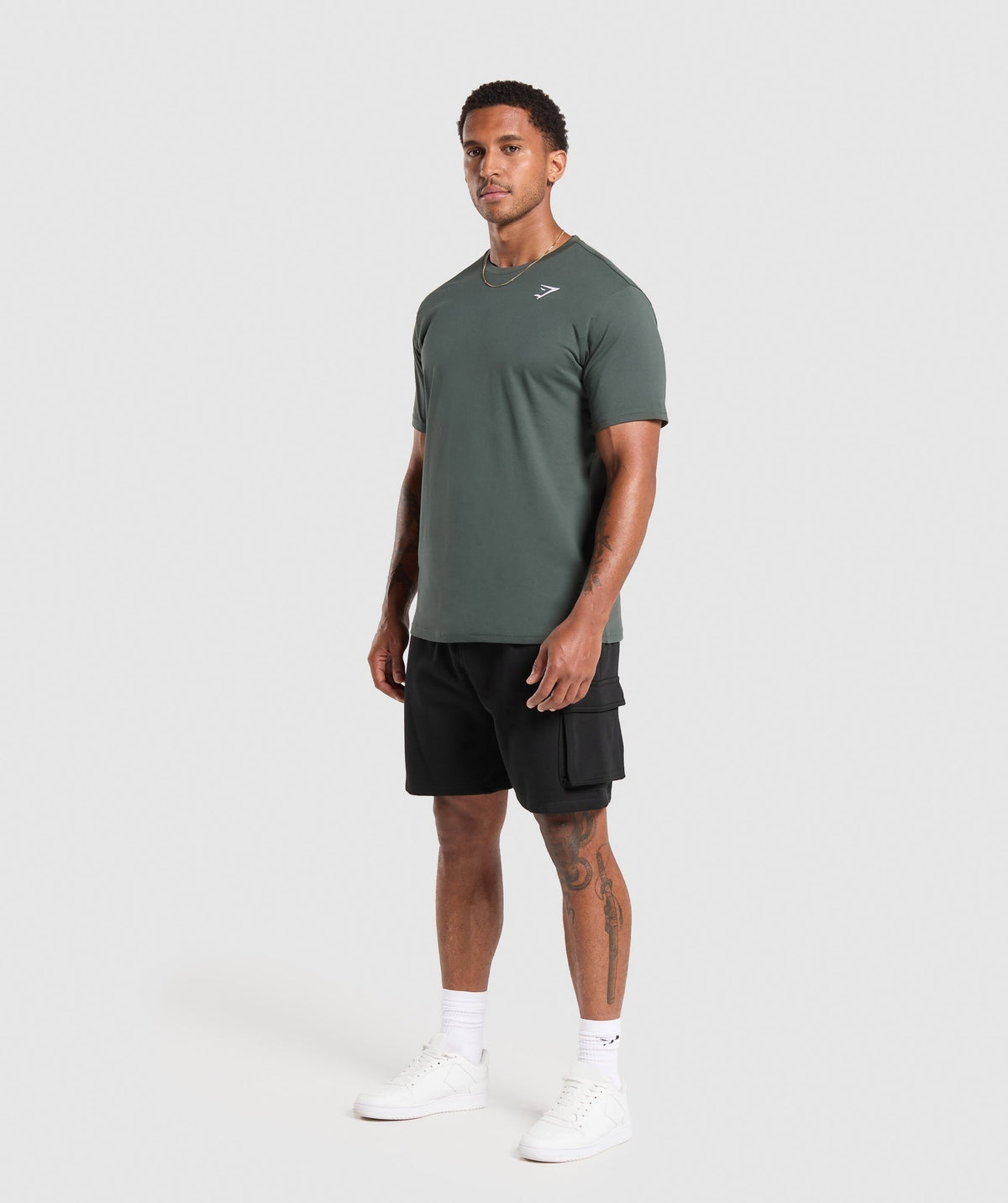 Gymshark Crest Tee - Slate Teal