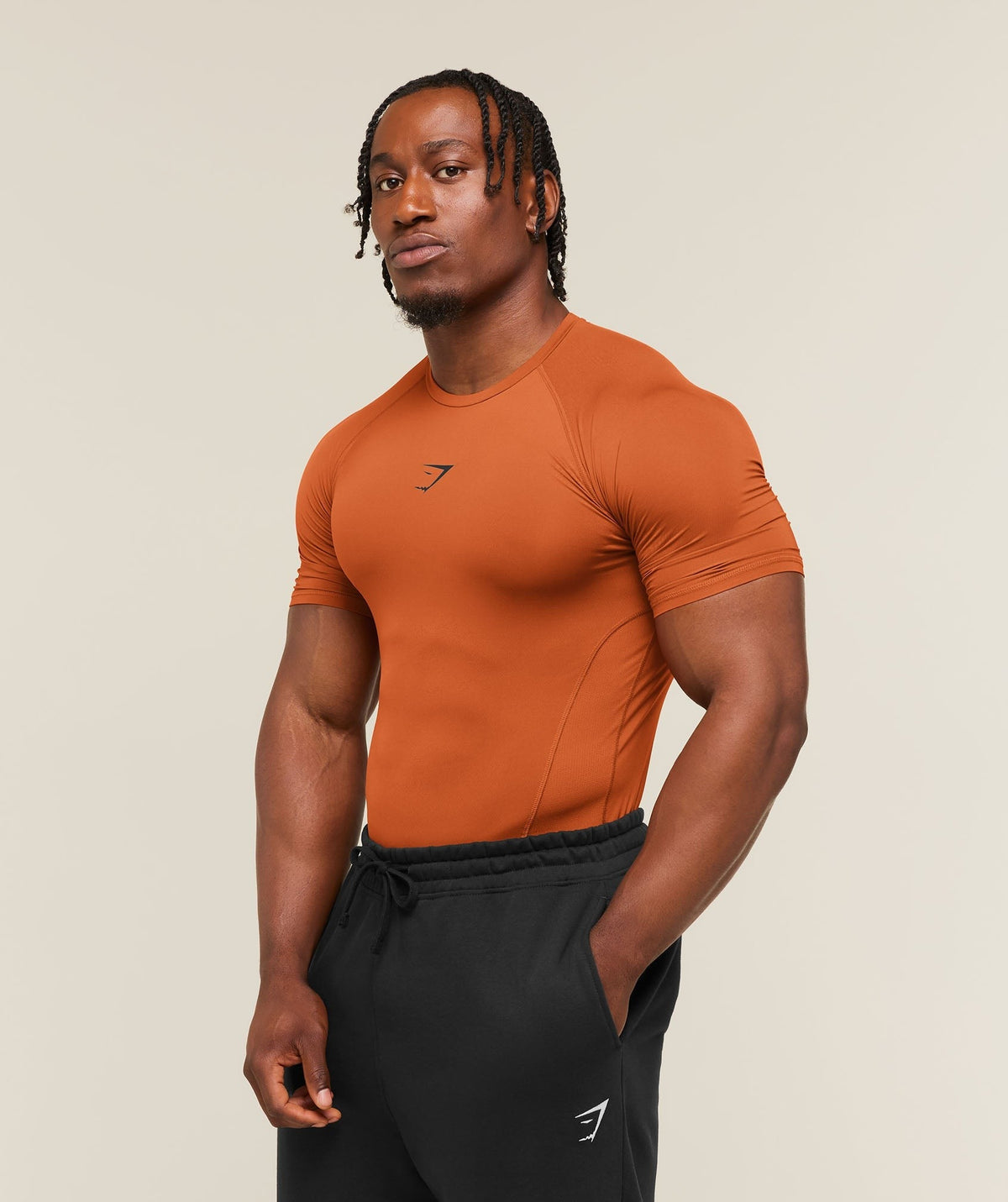 Gymshark Element Baselayer Tee - Nutmeg Orange