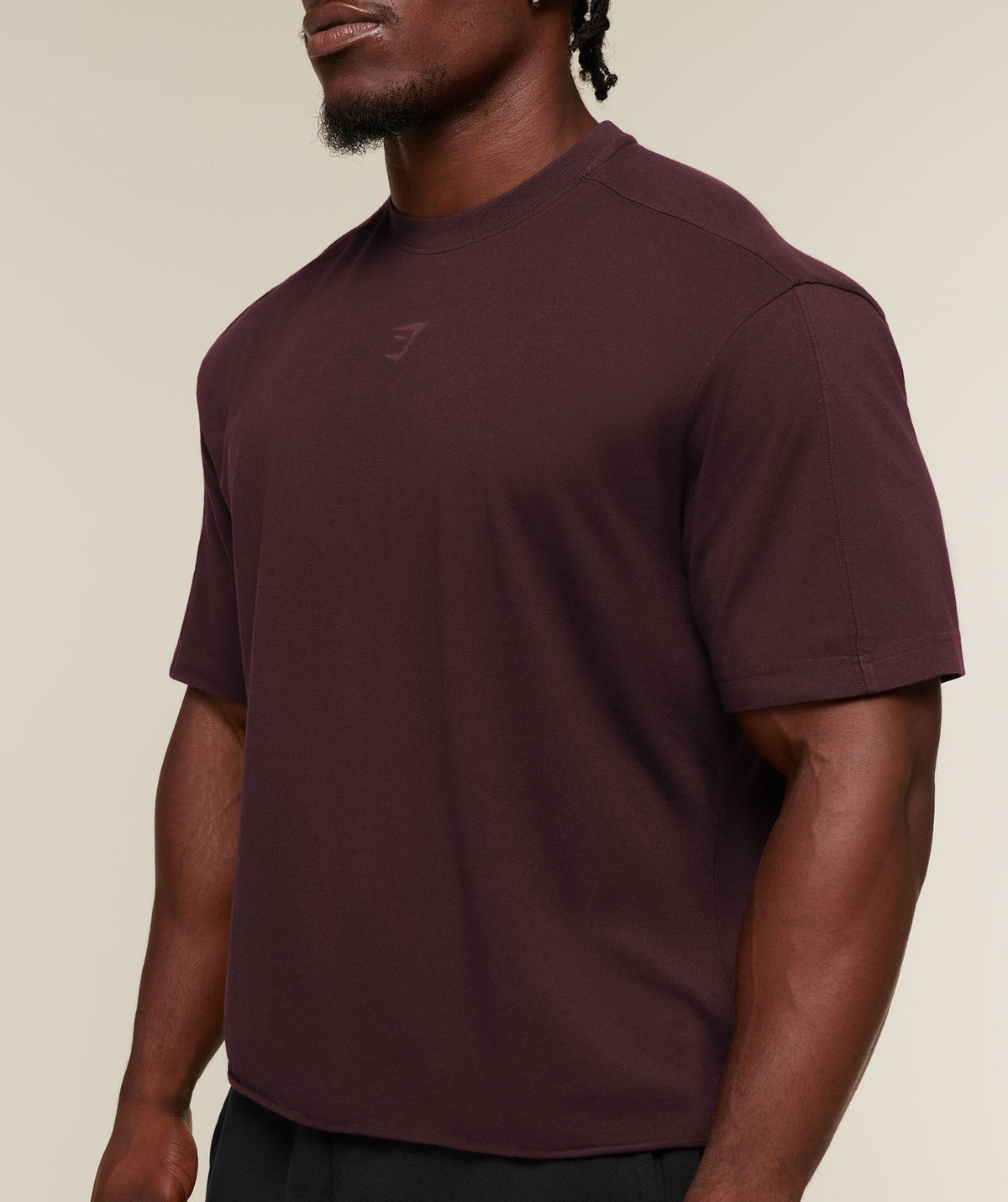 Gymshark Power Washed Oversized Tee - Cherry Purple/Wash