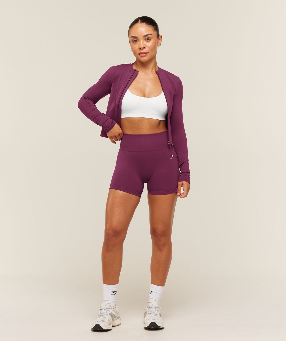 Gymshark Everyday Seamless Zip Tracktop - Strength Pink