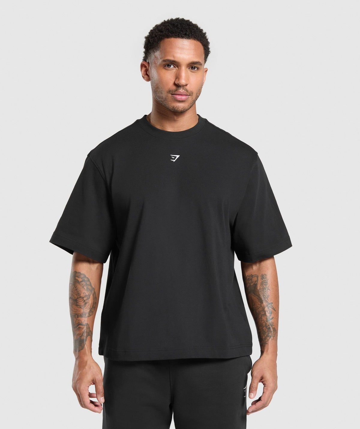 Gymshark Rest Day Essentials Boxy Tee - Black