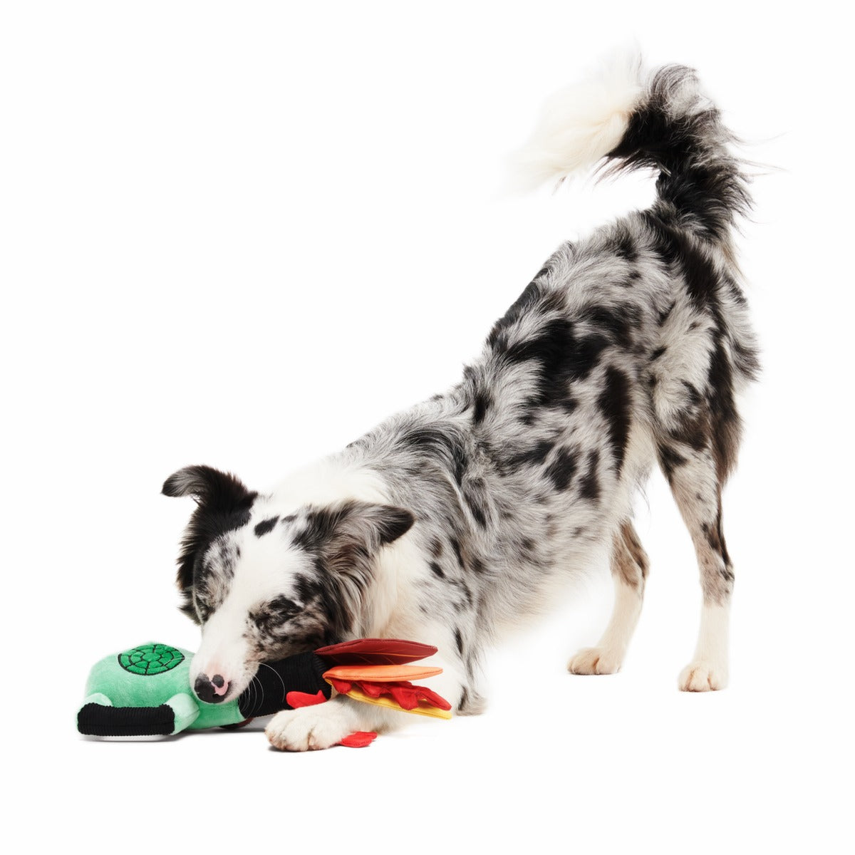 Leaf Blow-Wower Plush Tug Dog Toy
