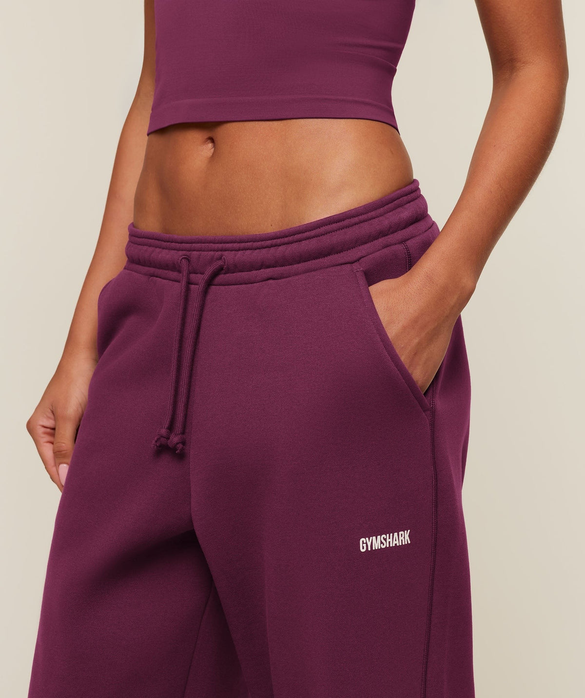 Gymshark Cosy Luxe Straight Leg Tall Joggers - Strength Pink