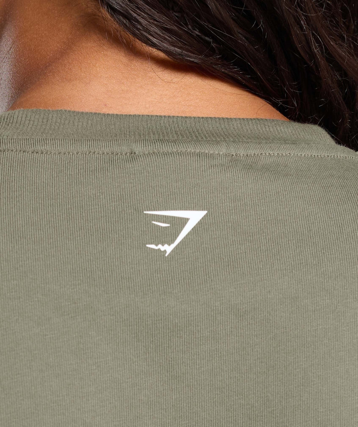 Gymshark Gains Washed Heavyweight Cotton Tee - Base Green/Strength Green/Spray Dye