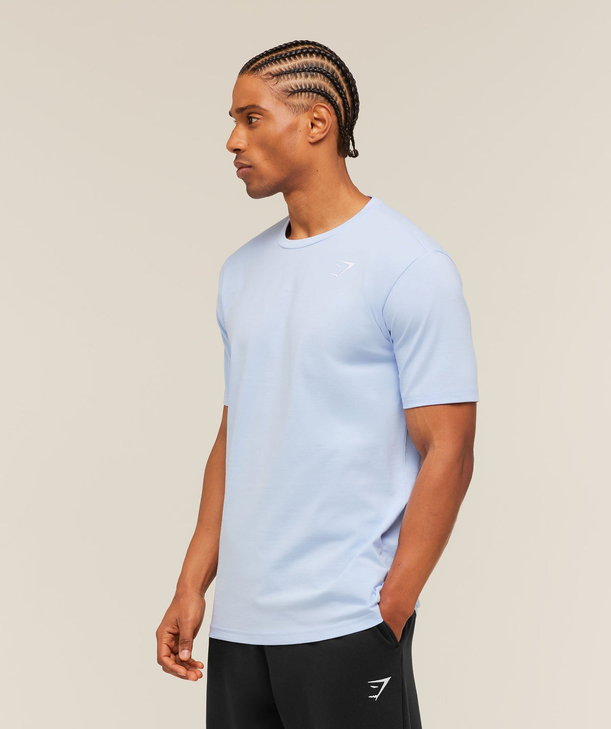 Gymshark Crest Tee - Tranquil Blue