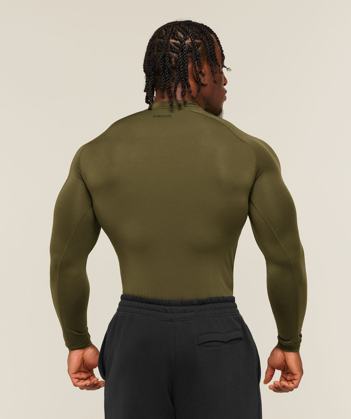 Gymshark Element Baselayer Long Sleeve Tee - Canvas Green